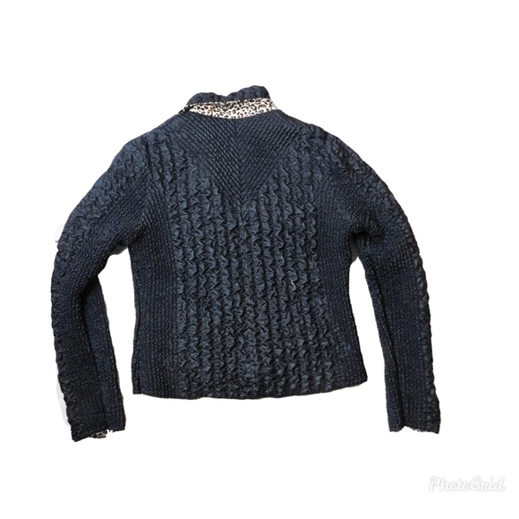 UBU Womens L Black & Leopard Reversible Zip Up Jacket - Picture 8 of 12